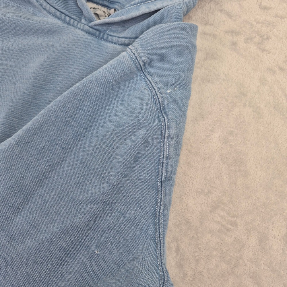 Carhartt WIP Heart Patch Hoodie Light Blue Stone Wash Sweatshirt Unisex Women XS - Picture 9 of 15